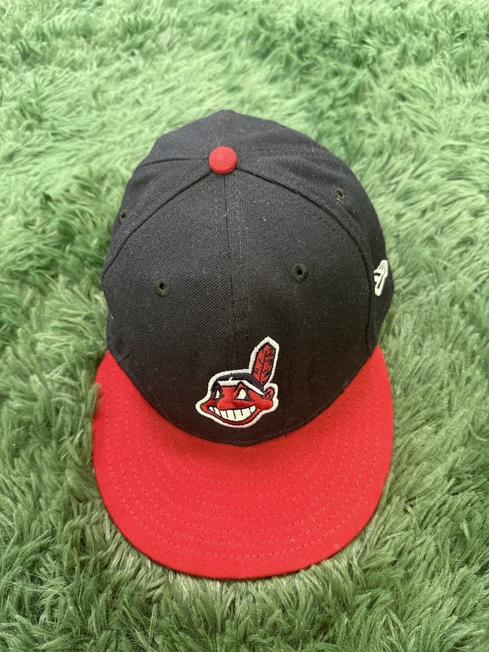 New Era 59FIFTY Cleveland Indians 2016 World Series Fitted Hat Cap Size 8 MLB